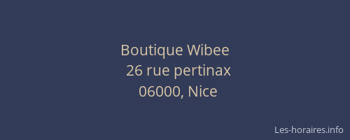 Boutique Wibee