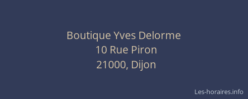 Boutique Yves Delorme