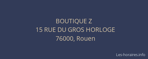 BOUTIQUE Z