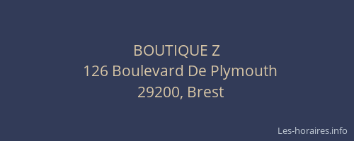 BOUTIQUE Z