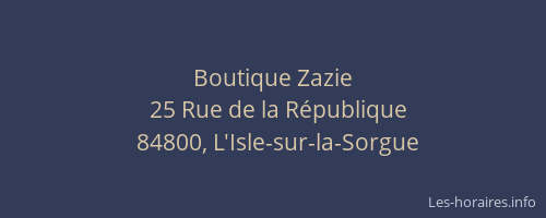 Boutique Zazie