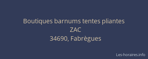 Boutiques barnums tentes pliantes