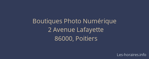 Boutiques Photo Numérique