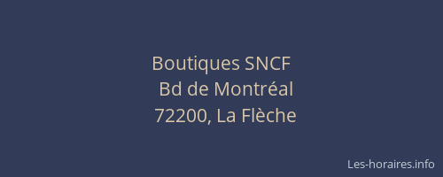 Boutiques SNCF