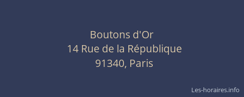 Boutons d'Or