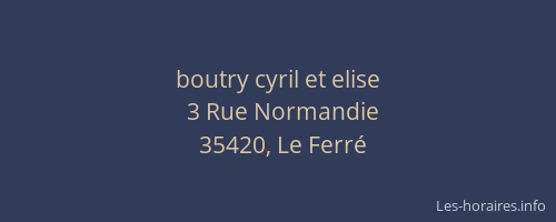 boutry cyril et elise