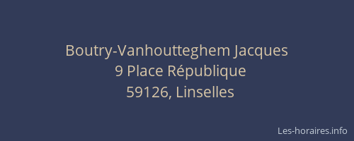Boutry-Vanhoutteghem Jacques