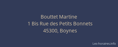 Bouttet Martine