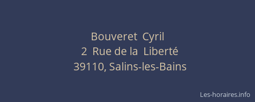 Bouveret  Cyril