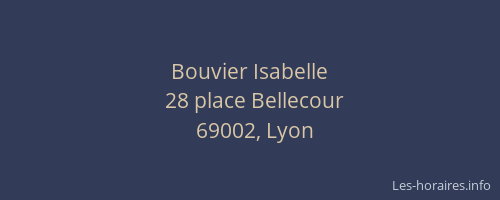 Bouvier Isabelle
