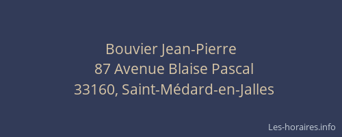 Bouvier Jean-Pierre