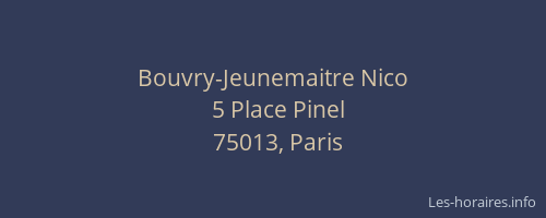 Bouvry-Jeunemaitre Nico