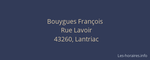 Bouygues Fran&ccedil;ois