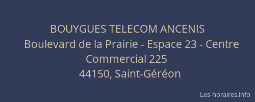 BOUYGUES TELECOM ANCENIS