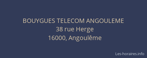 BOUYGUES TELECOM ANGOULEME