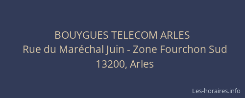 BOUYGUES TELECOM ARLES
