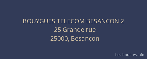 BOUYGUES TELECOM BESANCON 2