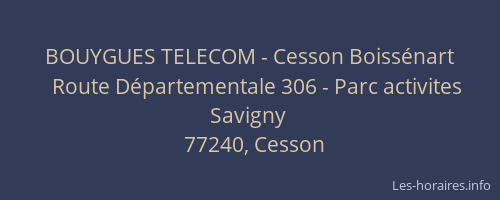 BOUYGUES TELECOM - Cesson Boissénart