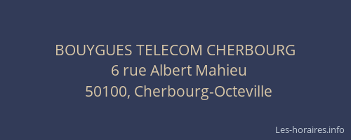 BOUYGUES TELECOM CHERBOURG