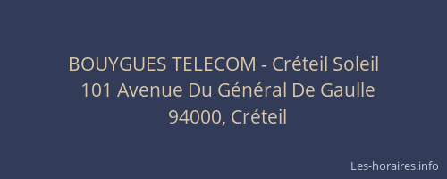 BOUYGUES TELECOM - Créteil Soleil