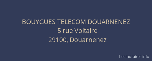 BOUYGUES TELECOM DOUARNENEZ