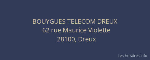 BOUYGUES TELECOM DREUX