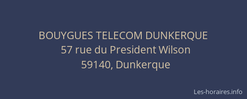 BOUYGUES TELECOM DUNKERQUE
