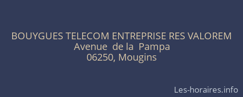 BOUYGUES TELECOM ENTREPRISE RES VALOREM