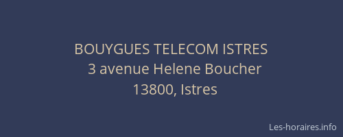 BOUYGUES TELECOM ISTRES