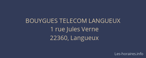 BOUYGUES TELECOM LANGUEUX