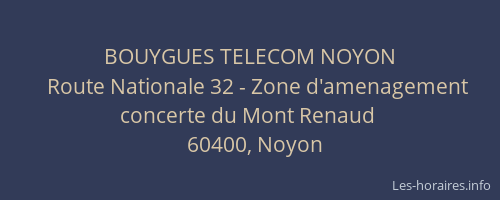 BOUYGUES TELECOM NOYON