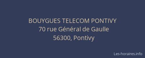 BOUYGUES TELECOM PONTIVY