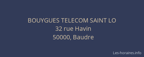 BOUYGUES TELECOM SAINT LO