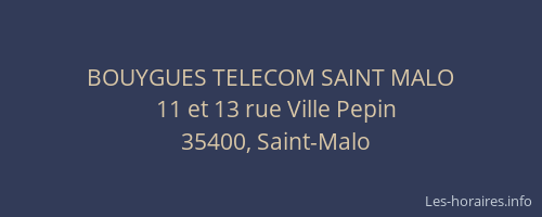 BOUYGUES TELECOM SAINT MALO