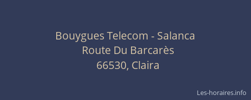 Bouygues Telecom - Salanca