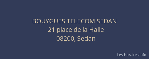 BOUYGUES TELECOM SEDAN