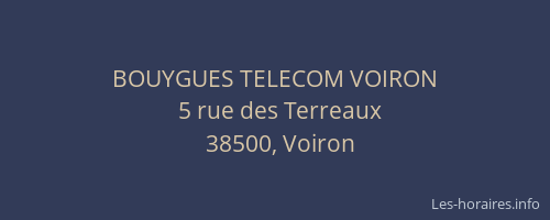 BOUYGUES TELECOM VOIRON
