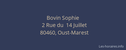Bovin Sophie