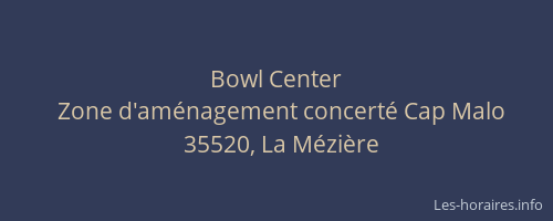 Bowl Center