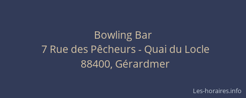 Bowling Bar