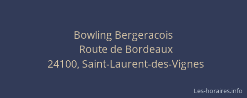 Bowling Bergeracois
