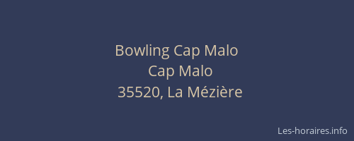 Bowling Cap Malo