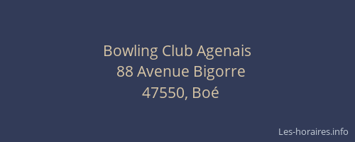 Bowling Club Agenais