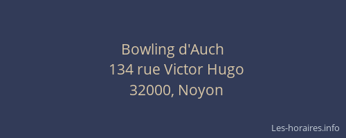 Bowling d'Auch