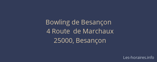 Bowling de Besançon