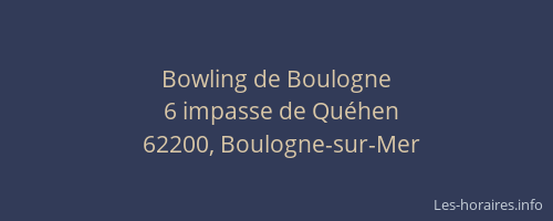 Bowling de Boulogne