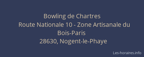 Bowling de Chartres