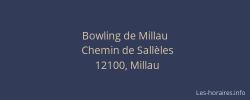 Bowling de Millau