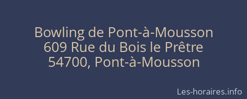 Bowling de Pont-à-Mousson