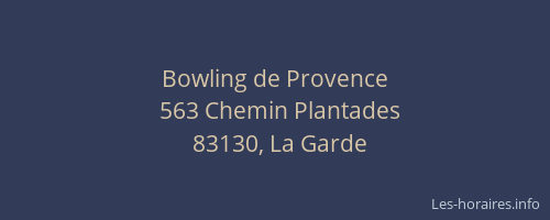 Bowling de Provence